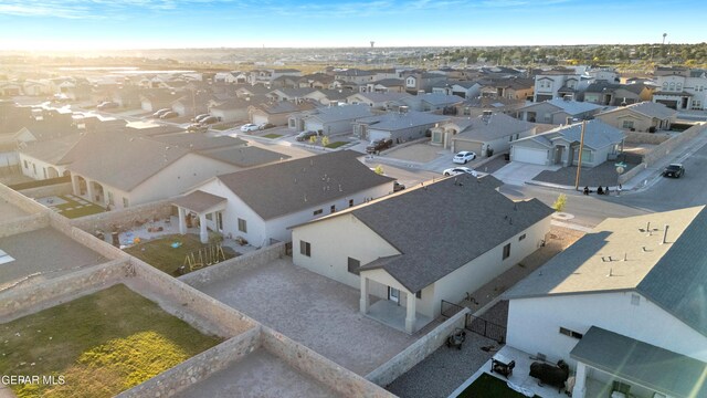13676 Lago Vista Ave, Horizon City, TX 79928 - aerial perspective of suburban area