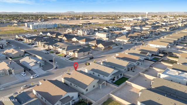 13676 Lago Vista Ave, Horizon City, TX 79928 - aerial view of residential area with a mountain backdrop