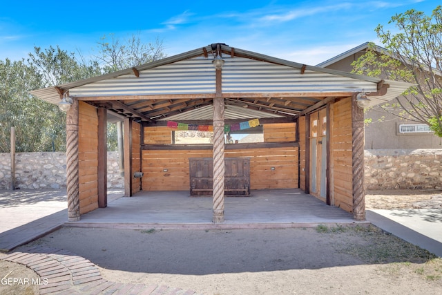 5424 Fire Ridge Cir, El Paso, TX 79932 - view of outdoor structure with a gazebo