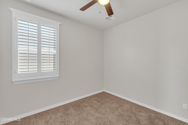 12776 Runway Ave, El Paso, TX 79928 - carpeted empty room featuring a ceiling fan and baseboards