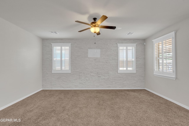 12776 Runway Ave, El Paso, TX 79928 - carpeted empty room with a ceiling fan and baseboards