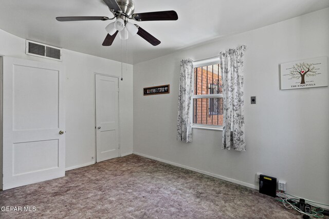 211 Green Haven Pl, El Paso, TX 79907 - unfurnished bedroom with carpet flooring, baseboards, and a ceiling fan