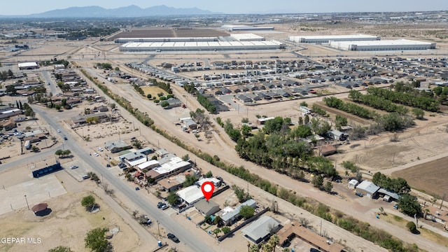 729 Delhi Dr, Socorro, TX 79927 - aerial view of property and surrounding area with mountains