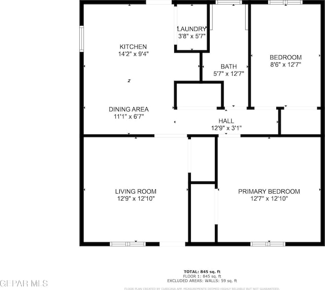 729 Delhi Dr, Socorro, TX 79927 - property floor plan