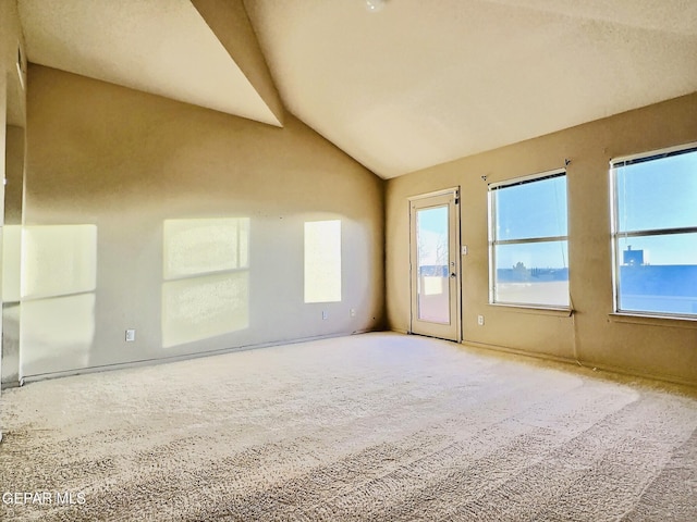 549 Northwyck Way, El Paso, TX 79928 - carpeted spare room featuring vaulted ceiling