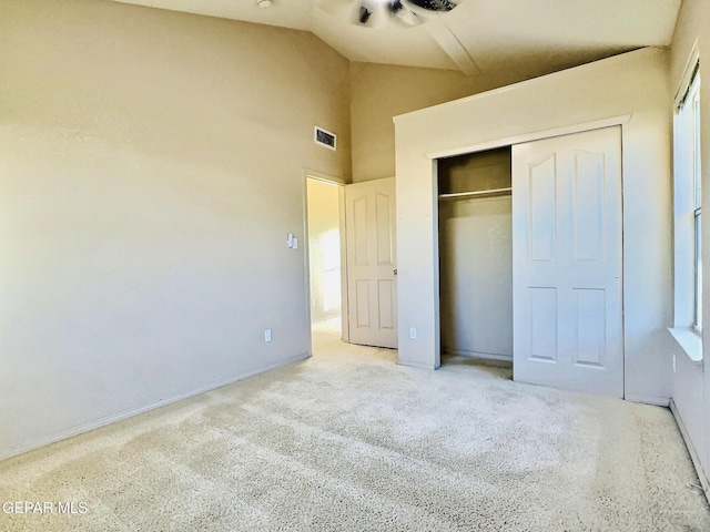 549 Northwyck Way, El Paso, TX 79928 - unfurnished bedroom featuring a closet, lofted ceiling, and baseboards