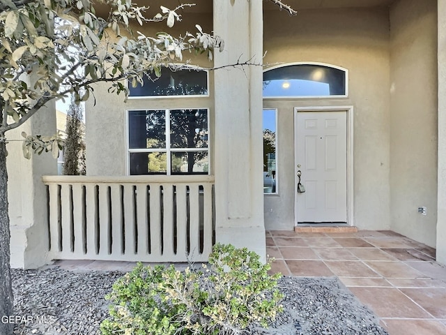 549 Northwyck Way, El Paso, TX 79928 - property entrance with stucco siding