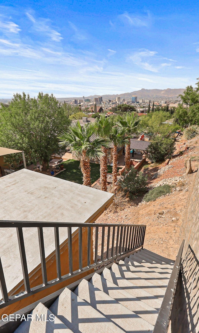 1428 Camino Alto Rd, El Paso, TX 79902 - deck with a mountain view