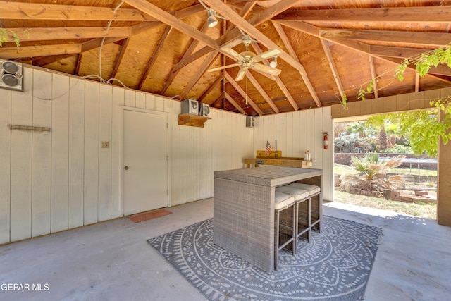 724 Gary Ln, El Paso, TX 79922 - view of patio featuring a gazebo and a ceiling fan