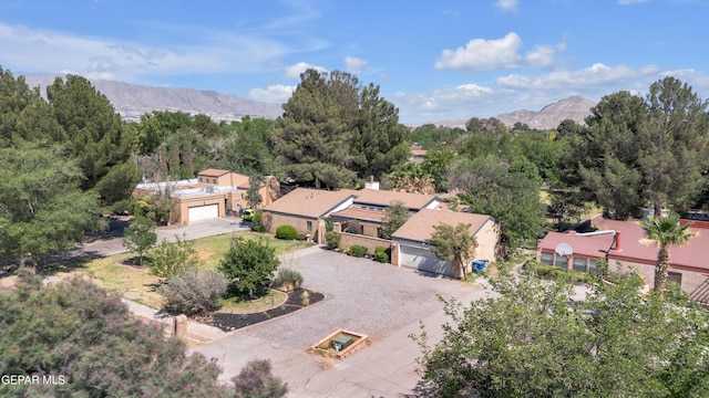 724 Gary Ln, El Paso, TX 79922 - aerial view of property and surrounding area with a mountainous background