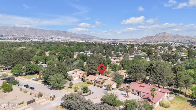 724 Gary Ln, El Paso, TX 79922 - bird's eye view of a mountain backdrop