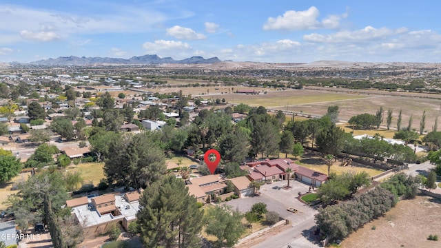 724 Gary Ln, El Paso, TX 79922 - aerial view of property's location featuring mountains