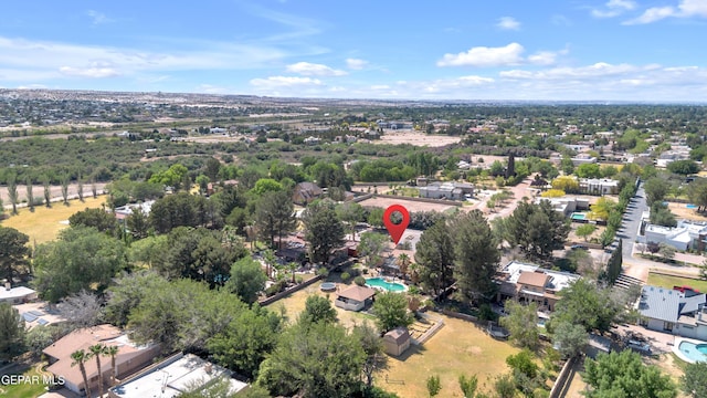 724 Gary Ln, El Paso, TX 79922 - aerial view of a pool area