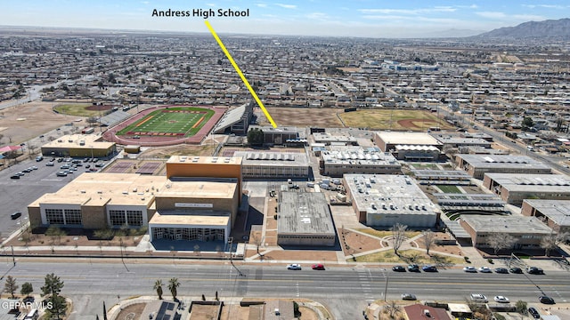 5609 Paradise Ln, El Paso, TX 79924 - aerial view of a mountain backdrop