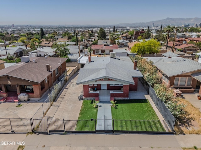 2712 Federal Ave, El Paso, TX 79930 - aerial perspective of suburban area with a mountainous background