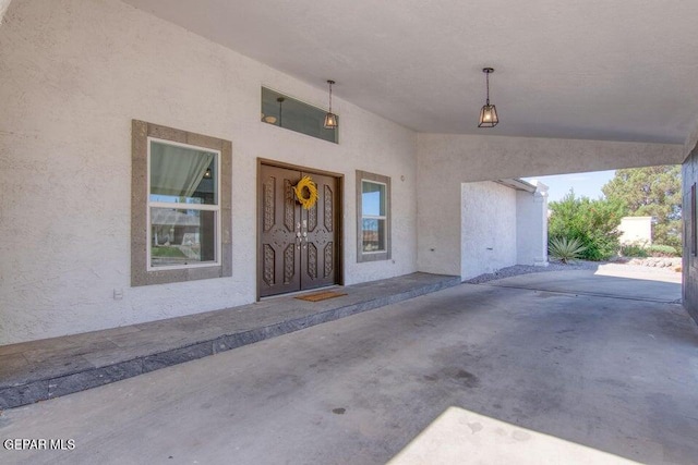 6504 Camino Fuente Dr, El Paso, TX 79912 - view of exterior entry featuring stucco siding