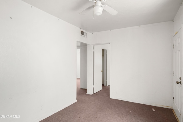 1611 N Kansas St, El Paso, TX 79902 - unfurnished room with carpet floors and a ceiling fan