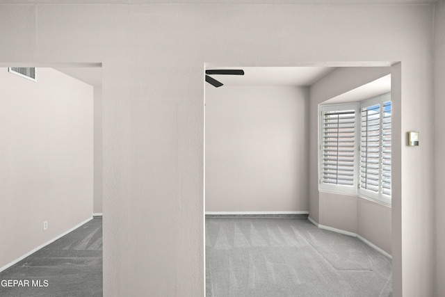 8213 Mineola Dr, El Paso, TX 79925 - carpeted empty room with a ceiling fan and baseboards