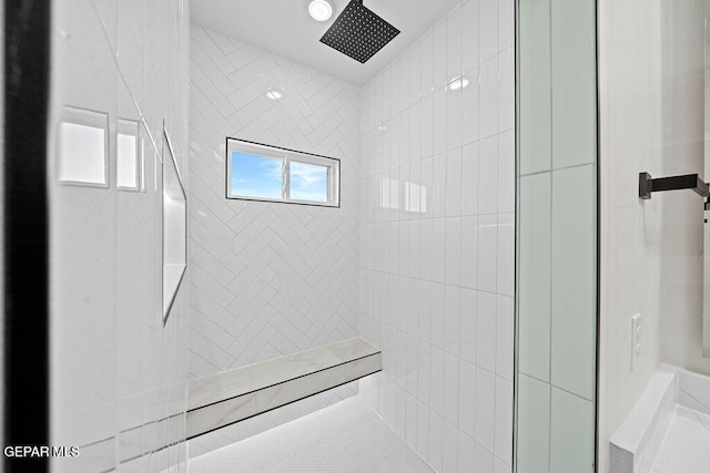 13391 Jeff Winton Dr, El Paso, TX 79928 - bathroom featuring tiled shower