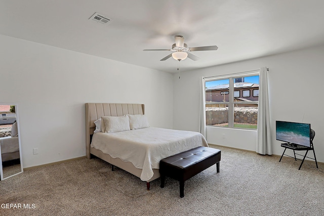 533 Cedarwood Ave, El Paso, TX 79928 - bedroom featuring carpet floors, baseboards, and ceiling fan