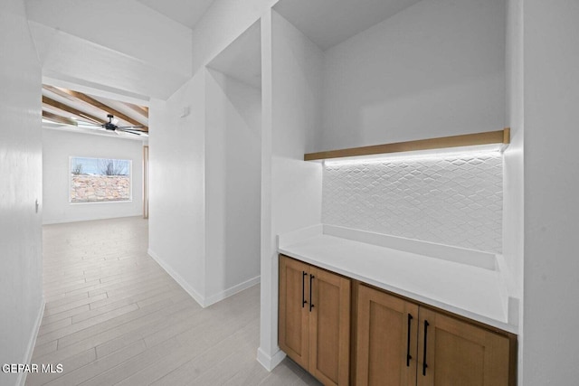 13399 Jeff Winton Dr, El Paso, TX 79928 - hall featuring baseboards and light wood finished floors