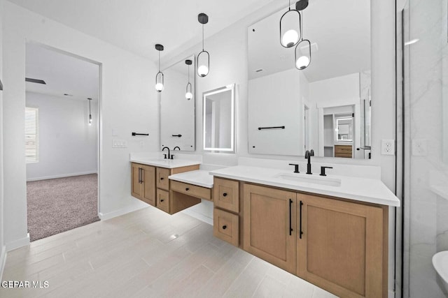 13399 Jeff Winton Dr, El Paso, TX 79928 - full bath with two vanities and baseboards