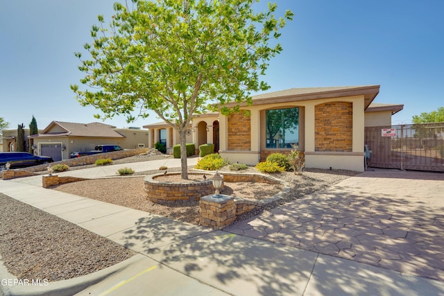7301 Brays Landing Dr, El Paso, TX 79911 - view of front of home featuring stucco siding