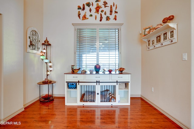 7301 Brays Landing Dr, El Paso, TX 79911 - detailed view of wood finished floors and baseboards