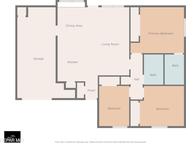 10704 Quartz St, El Paso, TX 79924 - floor plan / room layout