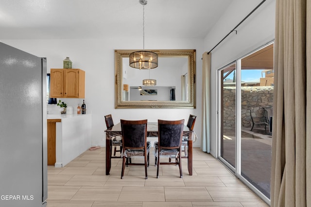 532 Gentry Way, El Paso, TX 79928 - dining space with a chandelier