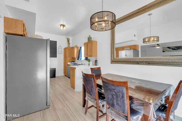 532 Gentry Way, El Paso, TX 79928 - dining space with a chandelier