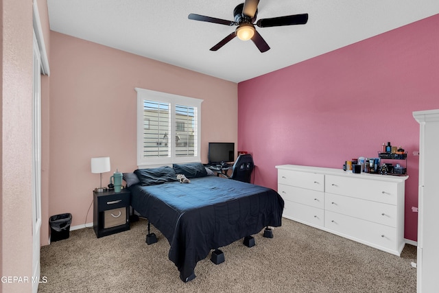 532 Gentry Way, El Paso, TX 79928 - bedroom with carpet and ceiling fan