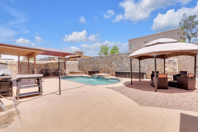532 Gentry Way, El Paso, TX 79928 - view of pool featuring a patio area, a fenced backyard, and outdoor dining area