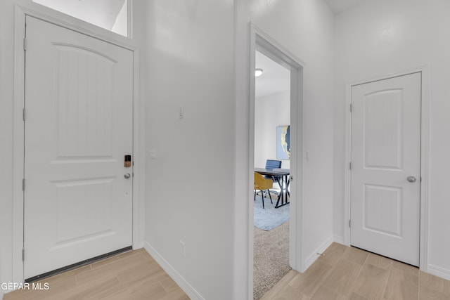 13404 Coldham St, El Paso, TX 79928 - entryway featuring light wood-style floors and baseboards