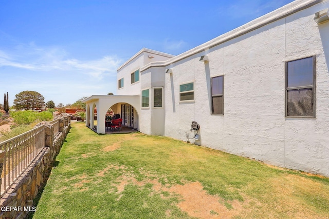 6008 Camino Alegre Dr, El Paso, TX 79912 - view of yard with a patio area