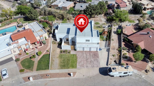 6008 Camino Alegre Dr, El Paso, TX 79912 - aerial perspective of suburban area
