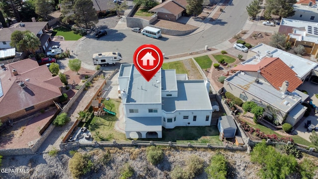 6008 Camino Alegre Dr, El Paso, TX 79912 - aerial perspective of suburban area