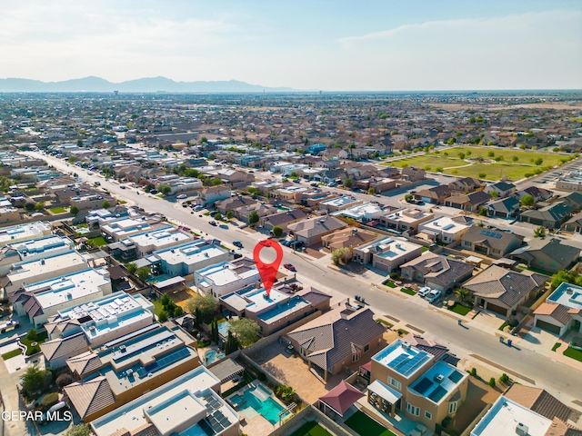 14624 Long Shadow Ave, El Paso, TX 79938 - aerial view of property and surrounding area featuring a mountainous background