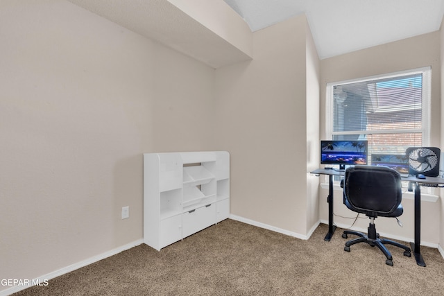 13324 Mitchell Dr, Horizon City, TX 79928 - carpeted home office with baseboards