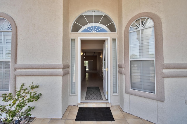 216 Desert Garden Dr, Santa Teresa, NM 88008 - view of exterior entry with stucco siding
