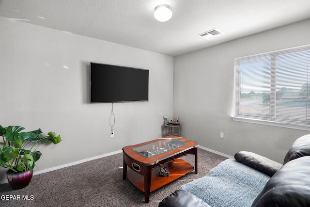11562 Flor Gloriosa Dr, Socorro, TX 79927 - carpeted living area featuring baseboards