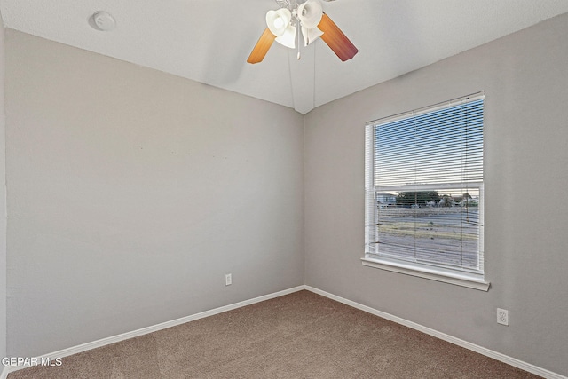 5965 Katelyn Gray Cir, El Paso, TX 79924 - carpeted spare room with ceiling fan, baseboards, and a smoke detector