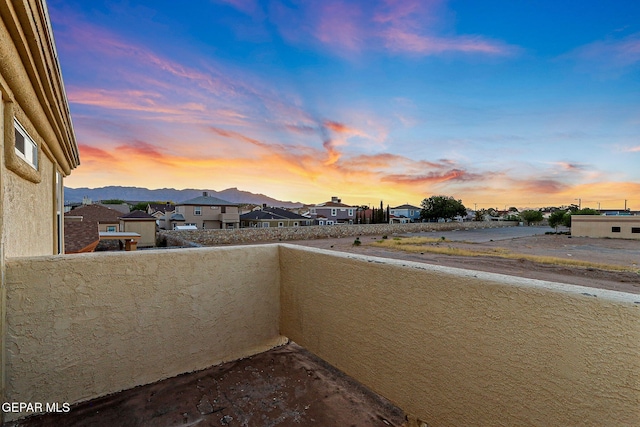 5965 Katelyn Gray Cir, El Paso, TX 79924 - balcony with a residential view and a mountain view