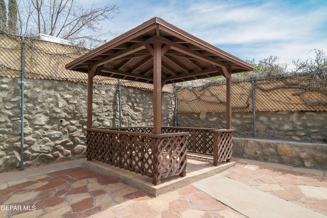 6608 Los Altos Dr, El Paso, TX 79912 - view of patio featuring a gazebo