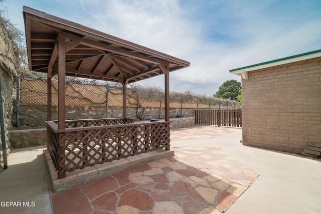 6608 Los Altos Dr, El Paso, TX 79912 - view of patio / terrace with a gazebo