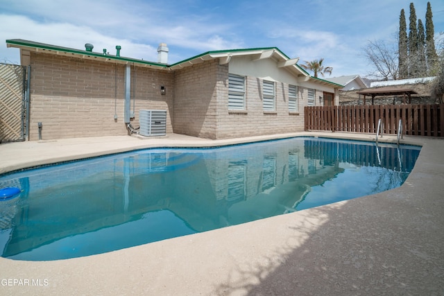 6608 Los Altos Dr, El Paso, TX 79912 - view of pool with central air condition unit