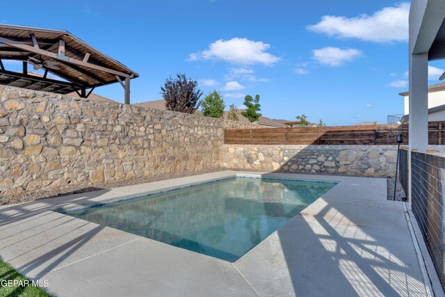 2174 Enchanted Crest Dr, El Paso, TX 79911 - view of pool with a fenced backyard and a patio