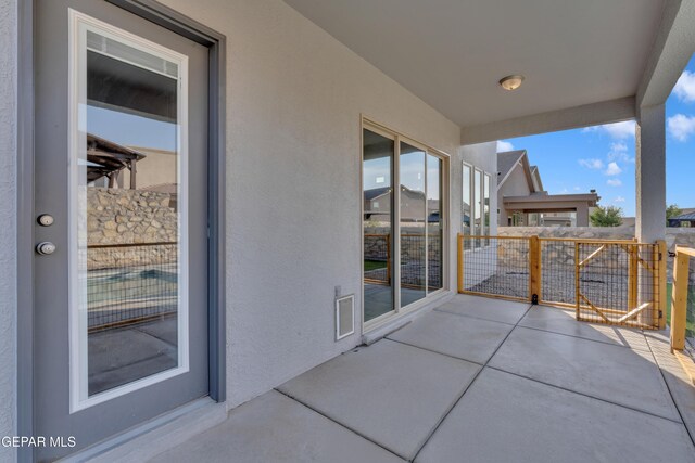 2174 Enchanted Crest Dr, El Paso, TX 79911 - view of patio featuring a balcony