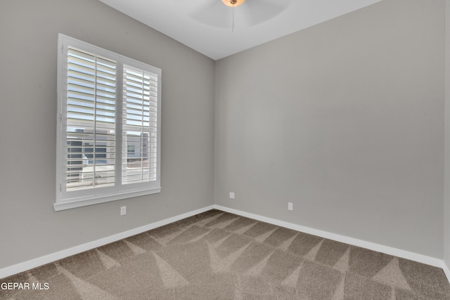 2174 Enchanted Crest Dr, El Paso, TX 79911 - carpeted spare room with ceiling fan and baseboards