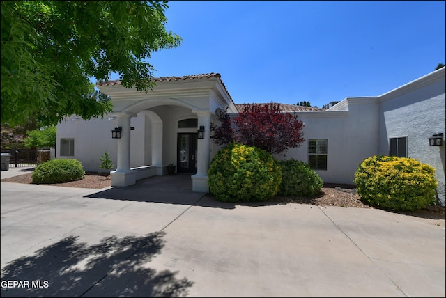4490 Shadow Willow Dr, El Paso, TX 79922 - mediterranean / spanish-style home featuring stucco siding and a tile roof